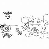 Koffing Coloring sketch template