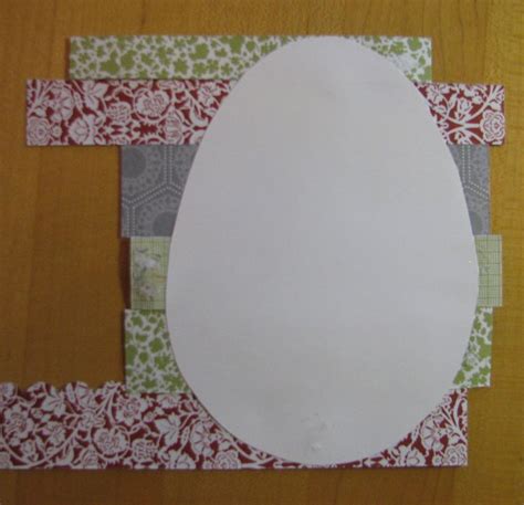 easter egg template card  designer series paper scraps stamping