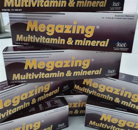 megazing multivitamin  mineral original box lazada indonesia
