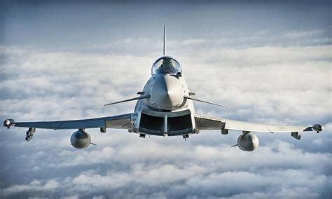 raf fighter jets intercept russian bombers  coast  scotland uk