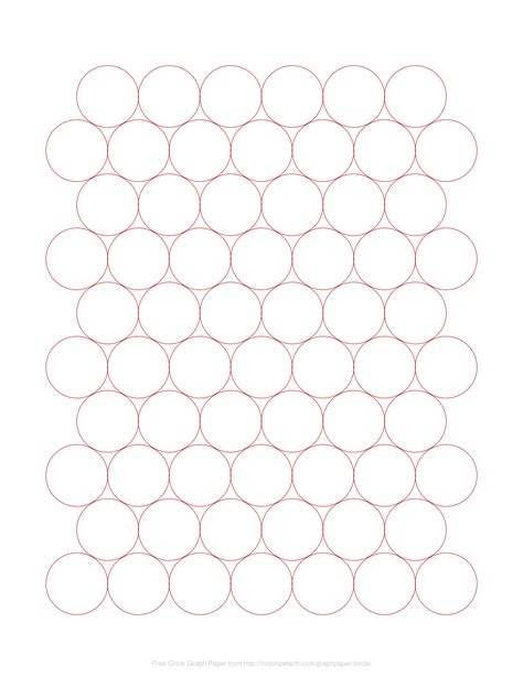 graph paper circles