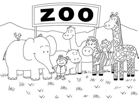 zoo map printable coloring pages coloring pages