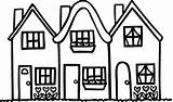 Bungalow Types Clipartlook Clipa Townhouse Townhome sketch template