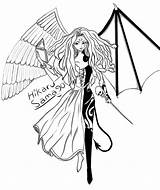 Angel Demon Half Coloring Pages Anime Angels Drawings Demons Devil Wings Drawing Digital Hikaru Google Search Deviantart Tattoo Clipartmag Color sketch template