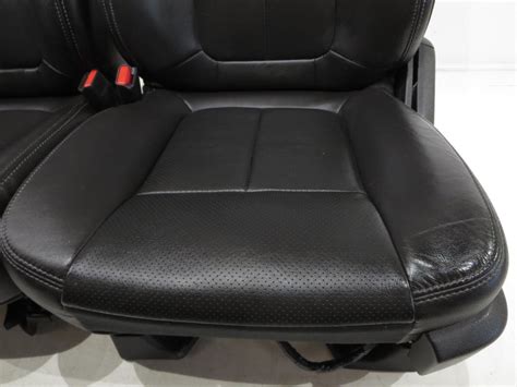 replacement ford    oem black leather seats       stock