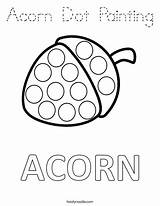 Coloring Acorn Dot Painting Favorites Login Add sketch template