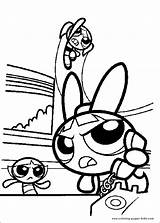 Coloring Pages Cartoon Powerpuff Girls Color Printable Character Characters Sheets Kids Found sketch template