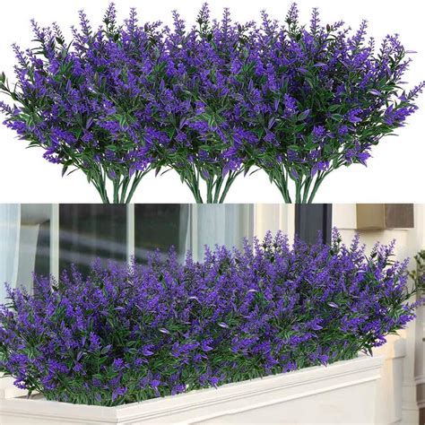 artificial fake flowers outdoor faux plastic greenery indoor