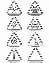 Signs Coloring Danger Warning Pages Safety Señales Peligro Seguridad Carteles Traffic Colorear Para Preescolar Signos Road Viales Drawings Gif Comments sketch template