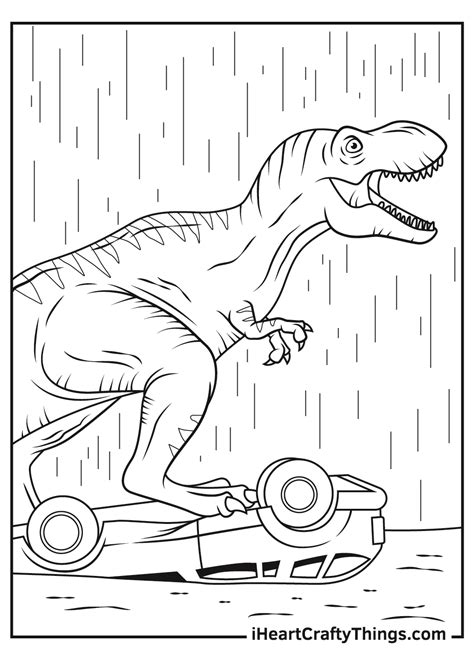 printable jurassic park coloring pages updated