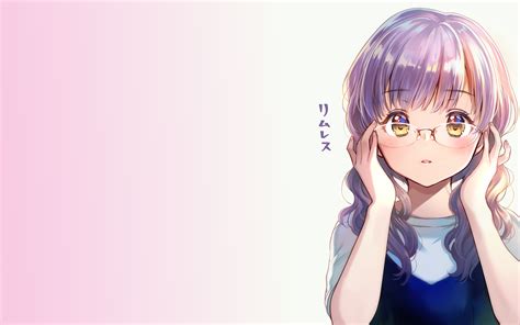 Girl With Glasses Anime Wallpapers Top Free Girl With Glasses Anime
