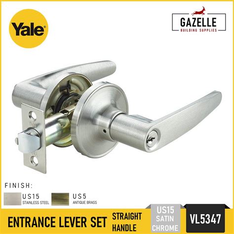 yale entrance lever set door lever straight handle door knob set vl shopee philippines