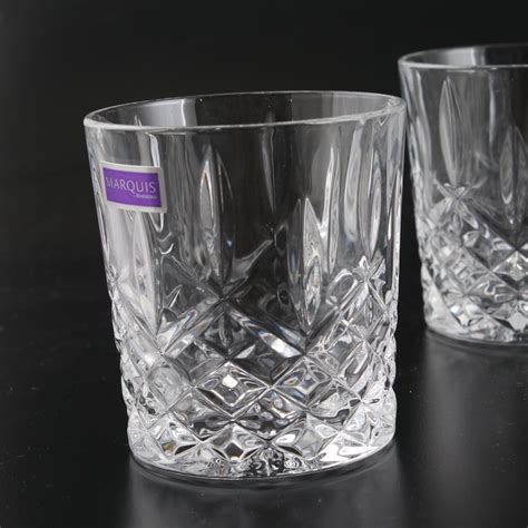 Marquis By Waterford Crystal Markham Double Old Fashioned Glasses Ebth