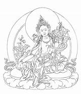 Tibet Buddhist sketch template