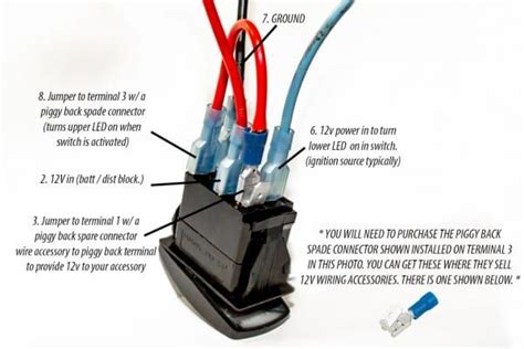 pin rocker switch wiring diagram spdt marine rocker switch    mgi speedware  pin