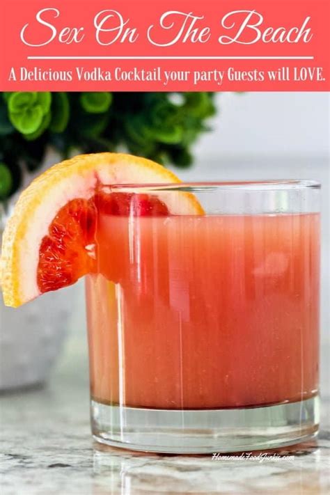 Sex On The Beach Drink Recipe Homemade Food Junkie