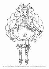 Cure Draw Pretty Felice Drawing Step Anime sketch template