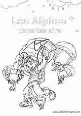 Coloriages Airs Alphas sketch template