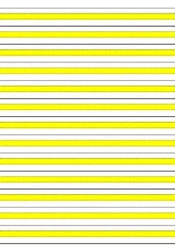 highlighted lined paper printable
