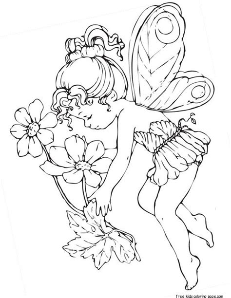 fairy coloring pages  adults printablefree printable coloring pages