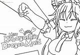 Maid Kobayashi sketch template