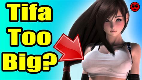 tifa s breasts too big for the ff7 remake youtube