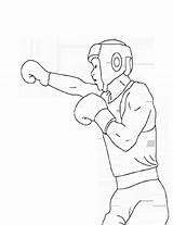Boxing Coloring Pages Printable sketch template