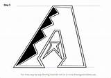 Diamondbacks Arizona Logo Draw Coloring Pages Drawing Step Mlb Tutorials Search Again Bar Case Looking Don Print Use Find Top sketch template