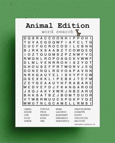 animal word search printable exotic animals word search wordmint