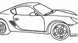 Porsche Coloring Pages Printable Getcolorings Spyder sketch template