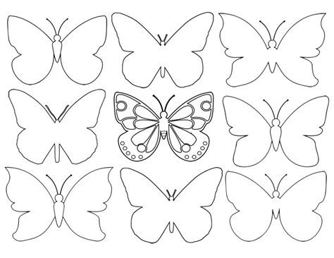 printable butterfly template printable templates
