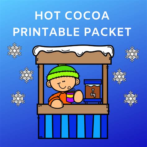 hot cocoa printable packet