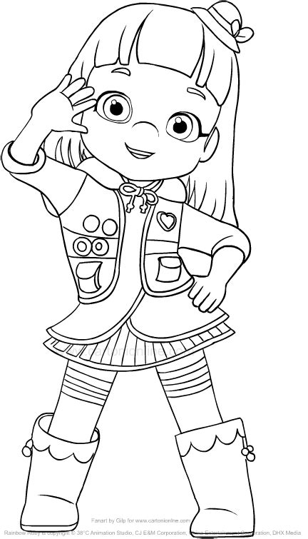 coloring pages rainbow ruby coloringpages