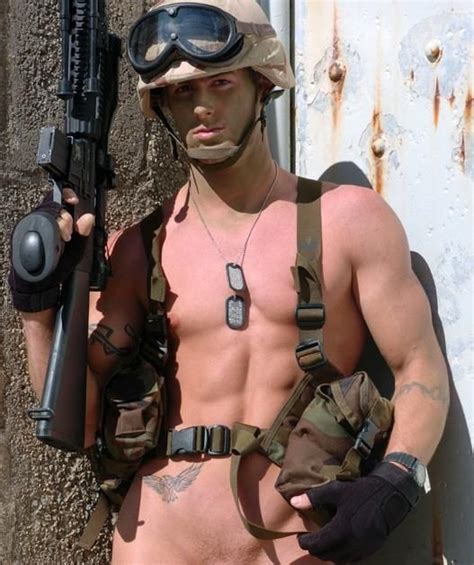 armed and dangerous eye candy men in uniform military