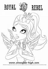 Faybelle Thorn Coloring Face High Ever After sketch template