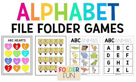 printable file folder activities  special education