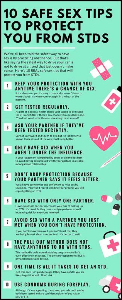 10 safe sex tips to protect you from stds infographic