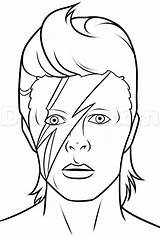 Bowie Drawing Drawings Colouring Malvorlage sketch template