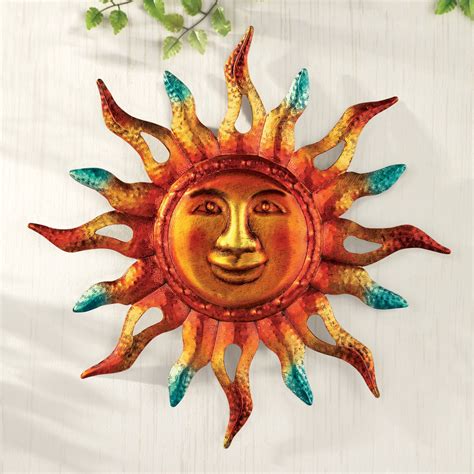 metallic sun wall art collections