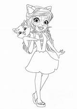 Enchantimals Coloring Pages Printable Youloveit Poppy sketch template