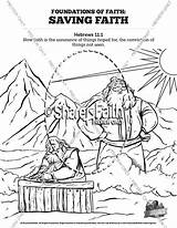 Coloring Hebrews Faith Pages Sunday School Saving Kids Bible Getdrawings Salvation Sharefaith Story Template sketch template