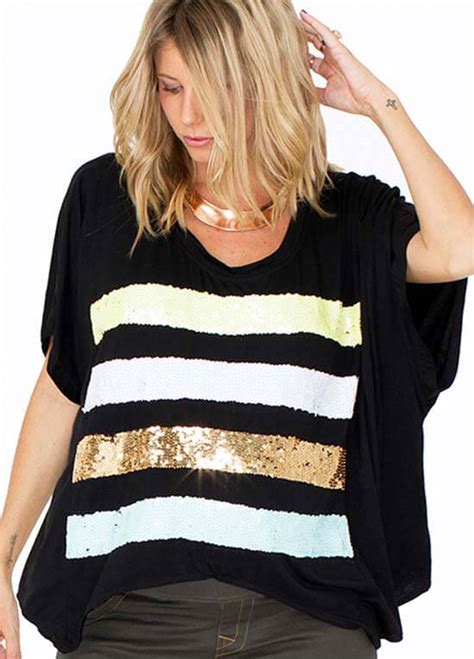 showstopper sequin maternity tee by fillyboo