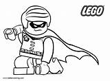 Lego Coloring Pages Superhero Drawing Line Kids Printable sketch template