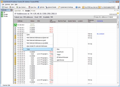 solarwinds ip address tracker manage ip addresses sysops