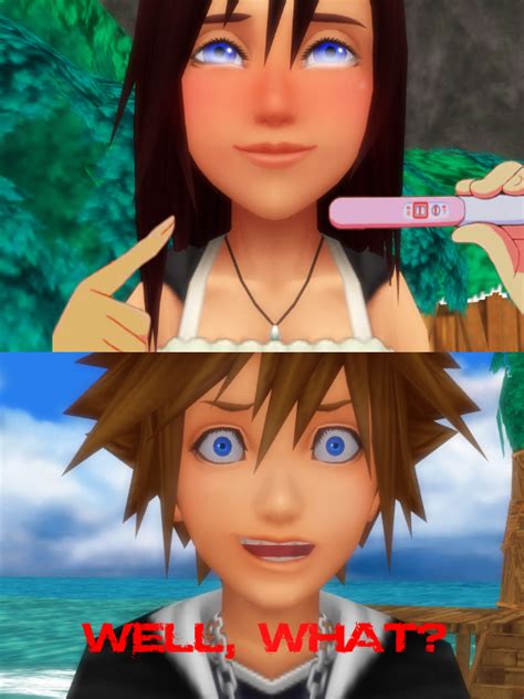 [ Sora X Kairi Kingdom Hearts ] Pregnancy Meme ~ By