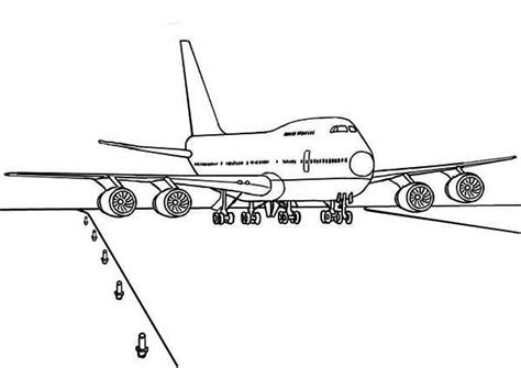 pin  airplane coloring page