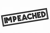 Impeachment Impeached Typographic sketch template