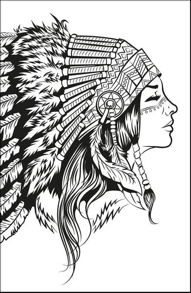 native american beauty coloring  book  gorgeous native indian