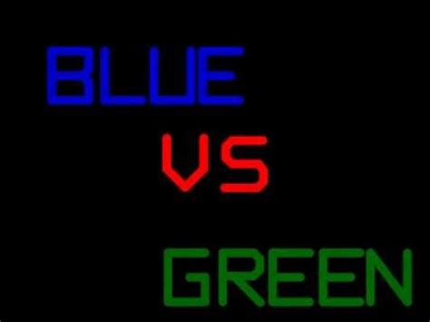 blue  green stickshowdown  youtube