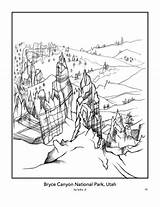 Coloring Bryce Park Book Color National Parks Canyon Designlooter Findyourpark Store Drawing 71kb 696px Nation Into sketch template